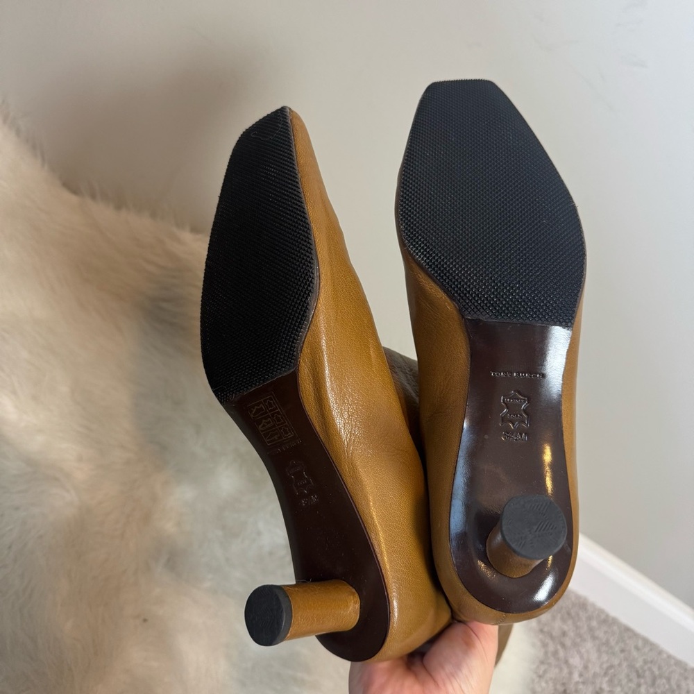 Tory Burch Tubo Knee High Leather Boots in Granola 8.5 - Picture 5 of 9
